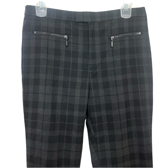 LE CHATEAU Black Plaid Pants Formal Pants Size US 2 High Waist Business Casual - Picture 3 of 8